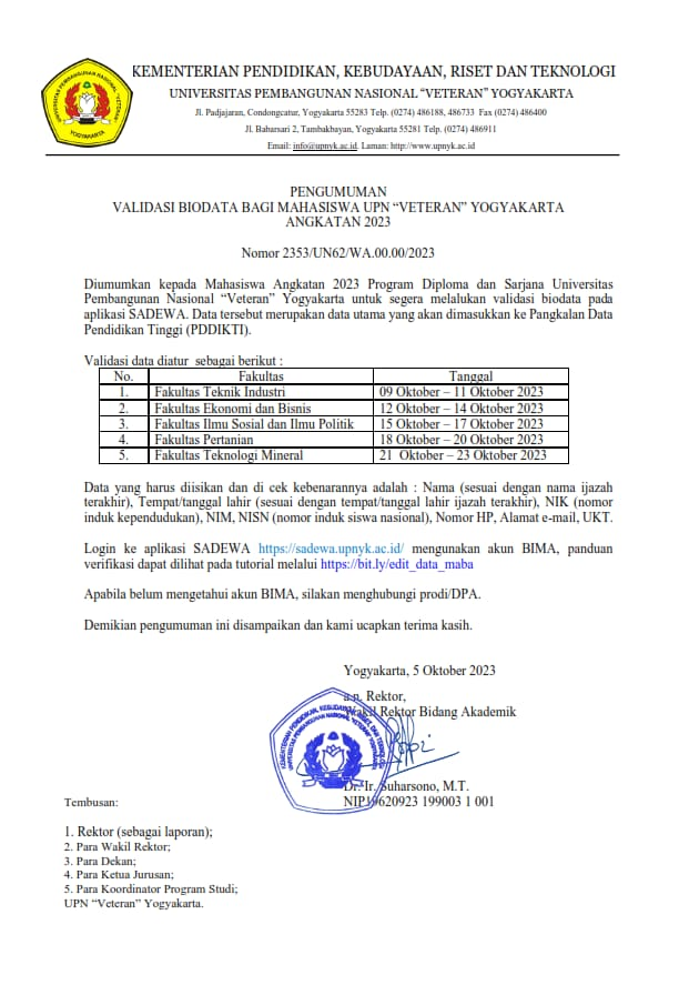 UPN VETERAN Yogyakarta